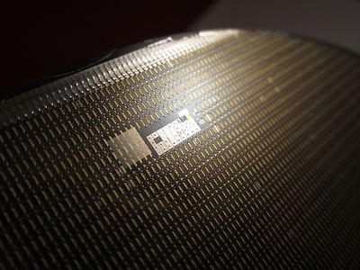 Optical Thick Wafer Silicon Carbide with Components Laser Optics
