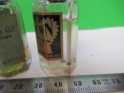 Bausch & Lomb Lot Immersion Oil Antique Bottle Microscope Part