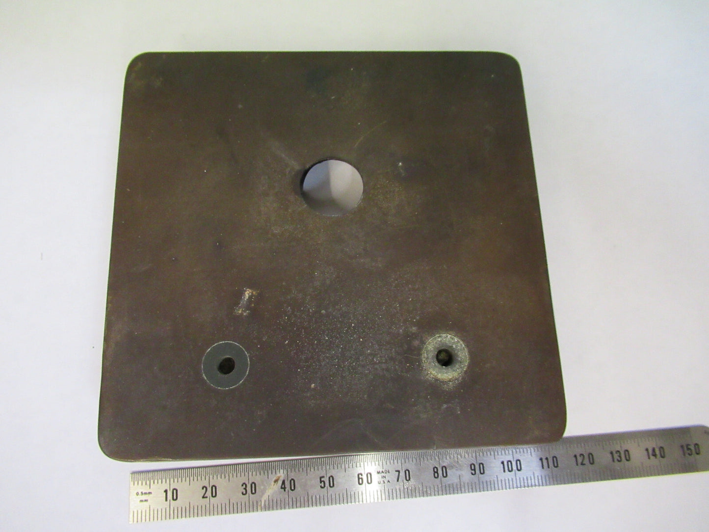 ANTIQUE SPENCER STAGE TABLE + IRIS MICROSCOPE PART AS PICTURED G8-A-05