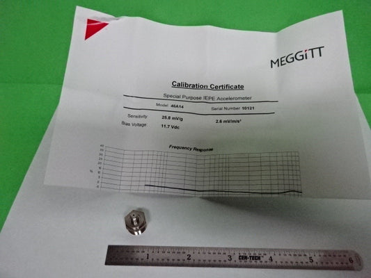 Sensor Meggitt Endevco 46A14 25 mV/g Accelerometer Vibration #9-DT Dwr