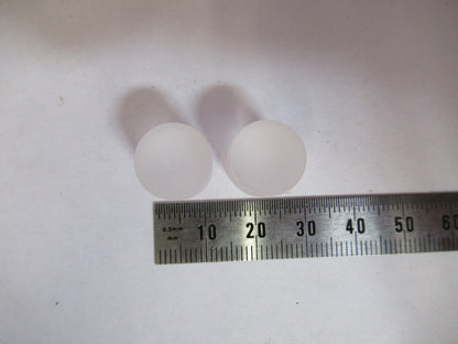 Optical Lot 2 Ea Cylinder Frosted BK7 Glass Preform Optics
