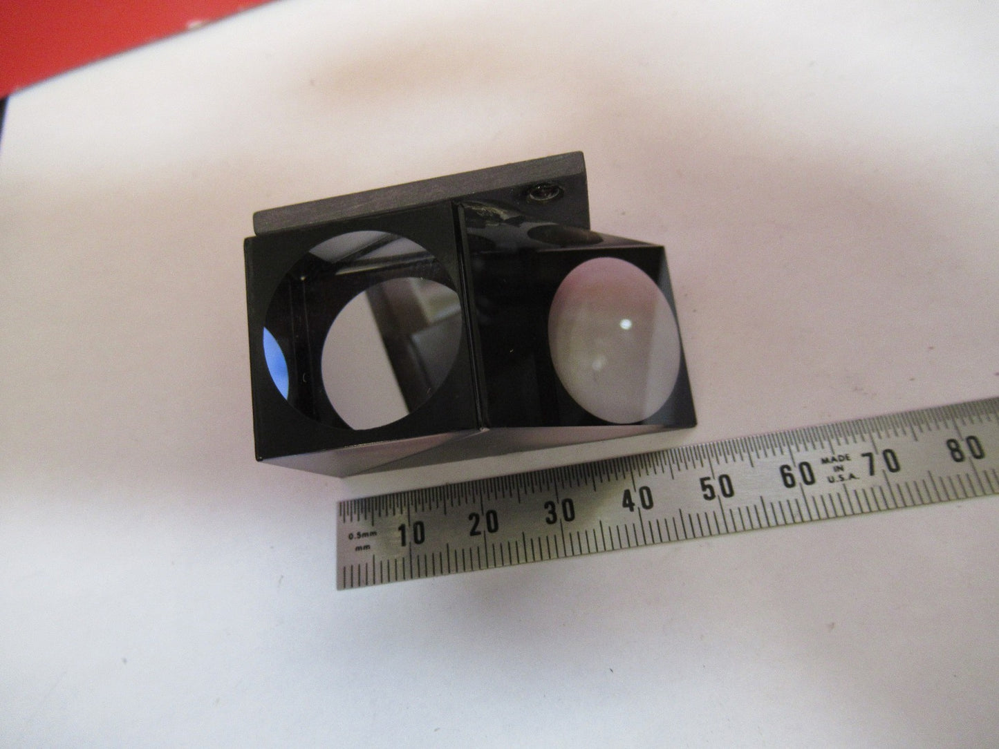LEICA LEITZ GERMANY DMRB HEAD GLASS PRISM MICROSCOPE PART AS PICTURED T5-A-14