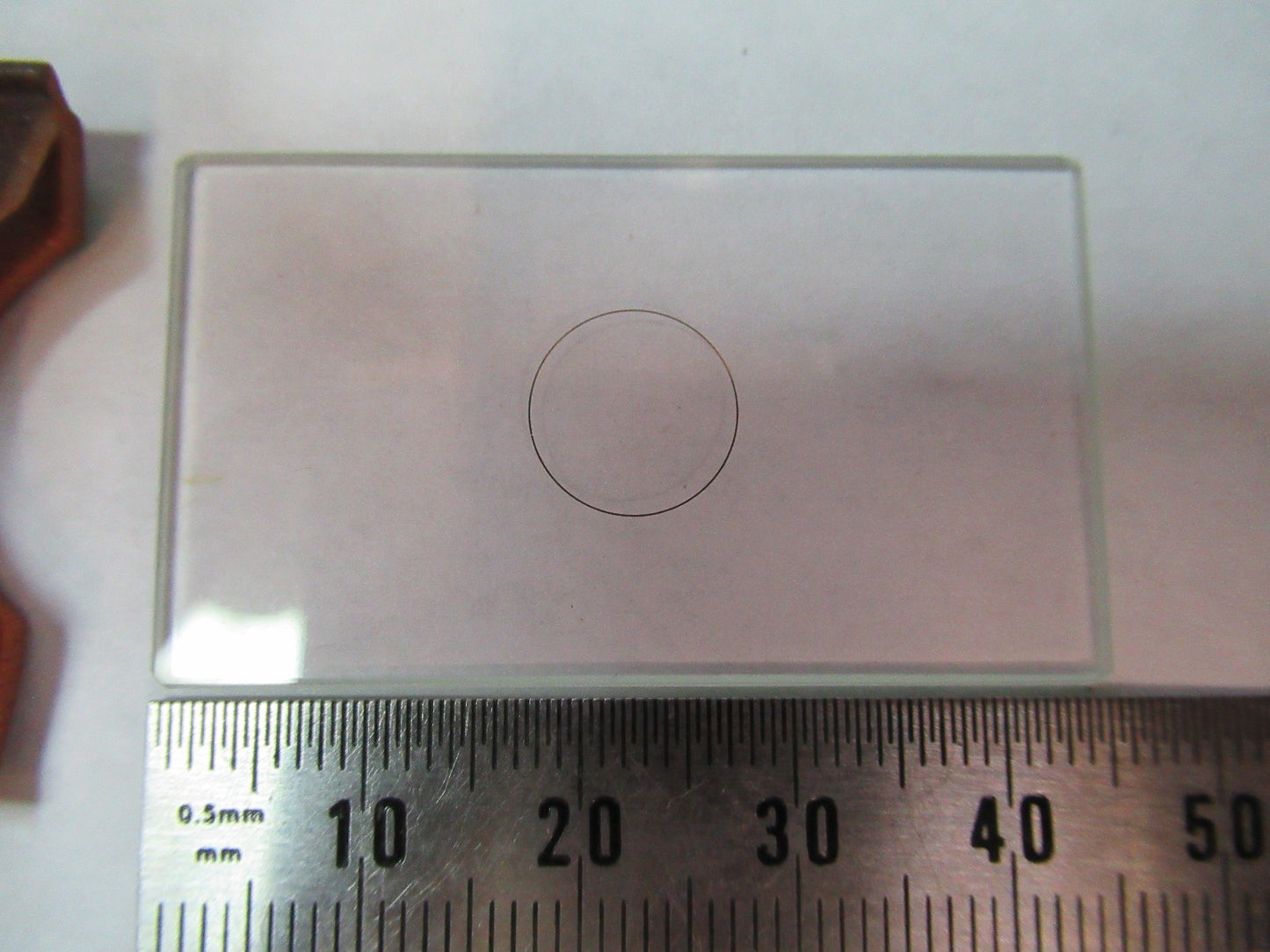 ZEISS GERMANY GLASS RETICLE CROSSHAIR MICROSCOPE PART AS PICTURED V8-B-25