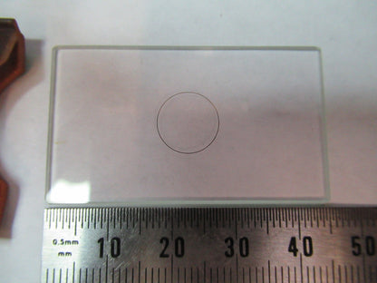 ZEISS GERMANY GLASS RETICLE CROSSHAIR MICROSCOPE PART AS PICTURED V8-B-25