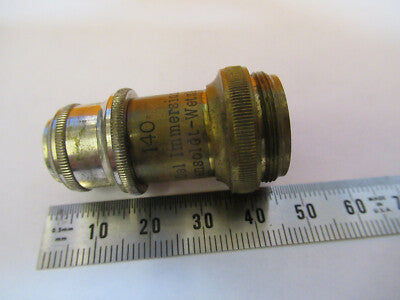 ANTIQUE HENSOLDT WETZLAR "140" OBJECTIVE MICROSCOPE PART AS PICTURED P9-A-56