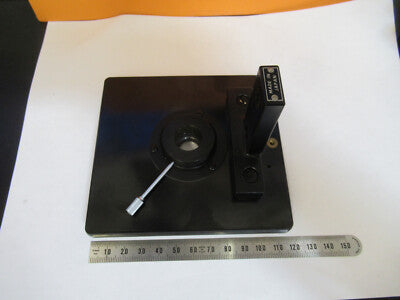UNITRON JAPAN STAGE TABLE + IRIS DIAPHRAGM MICROSCOPE PART AS PICTURED &4B-FT-09