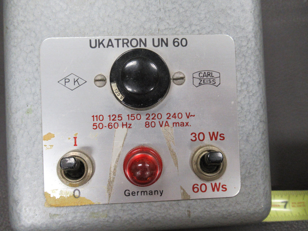 RARE HEAVY POWER SUPPLY UKATRON CARL ZEISS GERMANY MICROSCOPE PART AS PIC TD-1