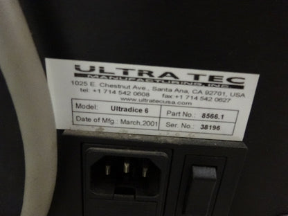 ULTRATEC DICING ULTRADICE 6 SUBSTRATE SILICON SAPPHIRE DIAMOND CUT MACHINE #WARE