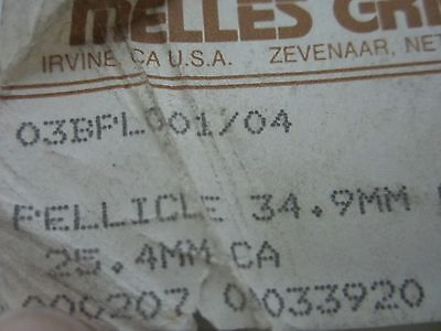 OPTISCHE MELLES GRIOT PELLICLE LASEROPTIK WIE BESEHEN BIN#S1-10