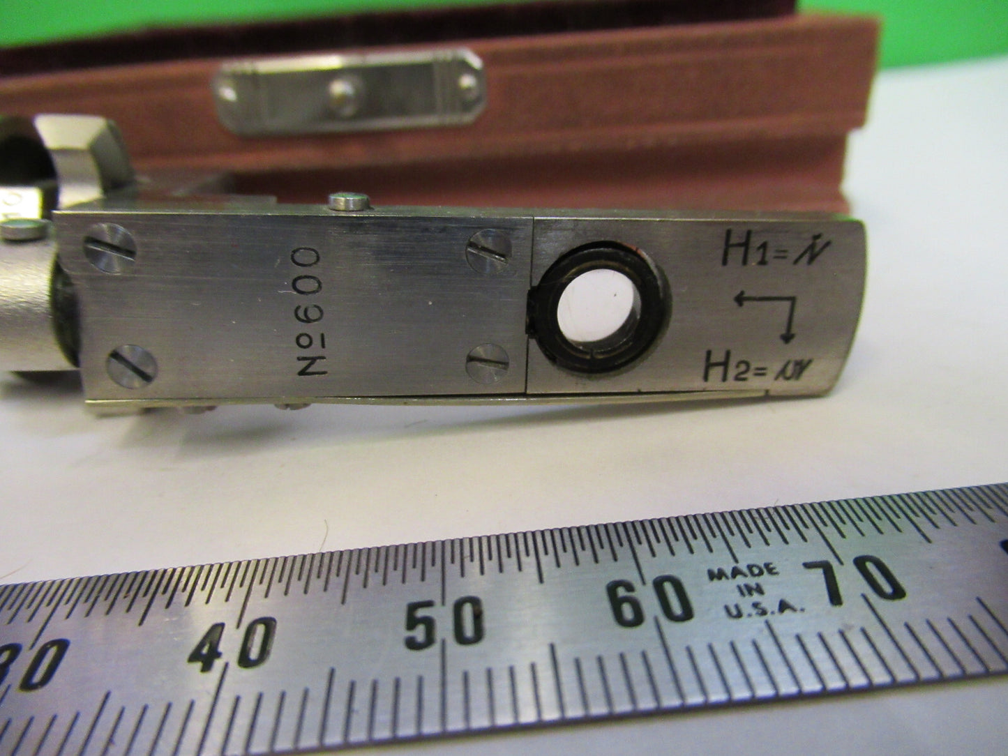 ERNST LEITZ GERMANY BEREK COMPENSATOR MICROSCOPE PART AS PICTURED B7-B-17