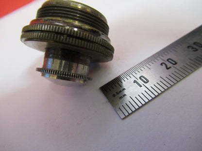 ANTIQUE BRASS BAUSCH LOMB MINI OBJECTIVE MICROSCOPE PART AS PICTURED Q2-59