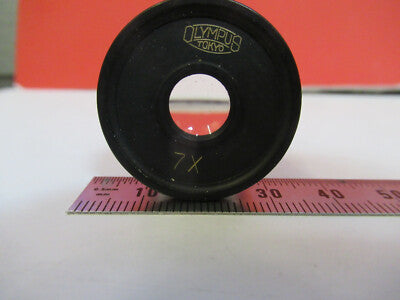 OLYMPUS JAPAN EYEPIECE 7X OCULAR LENS  MICROSCOPE PART AS PICTURED &P8-A-39
