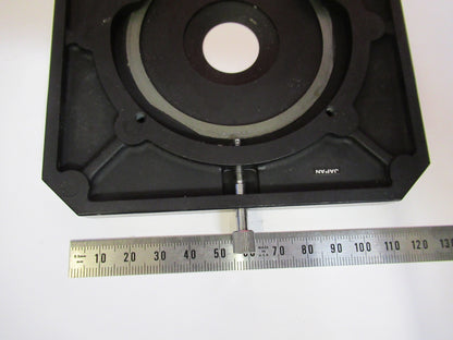 NIKON JAPAN STAGE TABLE SPECIMEN MICROSCOPE PART AS PICTURED Y4-A-49