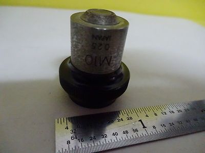 FOR PARTS MICROSCOPE OBJECTIVE OLYMPUS M10 OPTICS AS IS BIN#P7-33