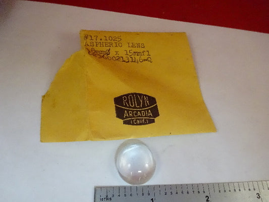Optical Rolyn Aspheric Lens 18 mm Diameter Fl 15 mm Laser Optics