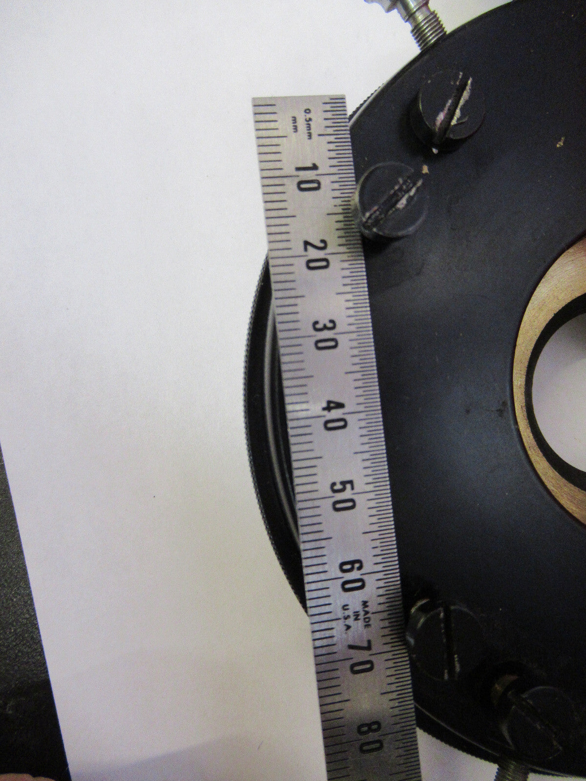 OLYMPUS JAPAN STAGE XY TABLE MICROMETER MICROSCOPE PART AS PICTURED X3-B-65