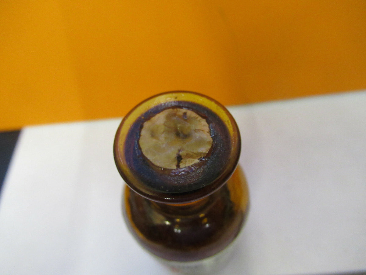 ANTIQUE FLASK FRITZCHE CEDAR OIL CONTAINER MICROSCOPE PART AS PICTURED &F9-A-13