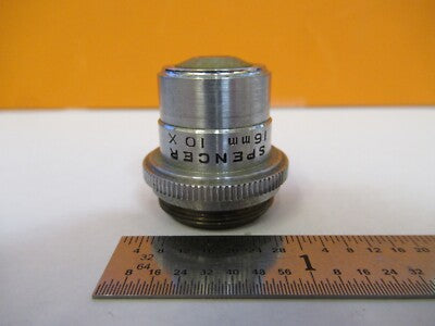 American Optical Co. Spencer Lens Co. 10X 16mm Objective Lens Microscope Optics