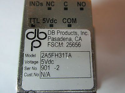 DB PRODUCTS PASADENA RF MICROWAVE COAXIAL SWITCH FREQUENCY BIN#31-24