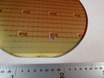 Silicon Wafer with Components Devices Collectable Part