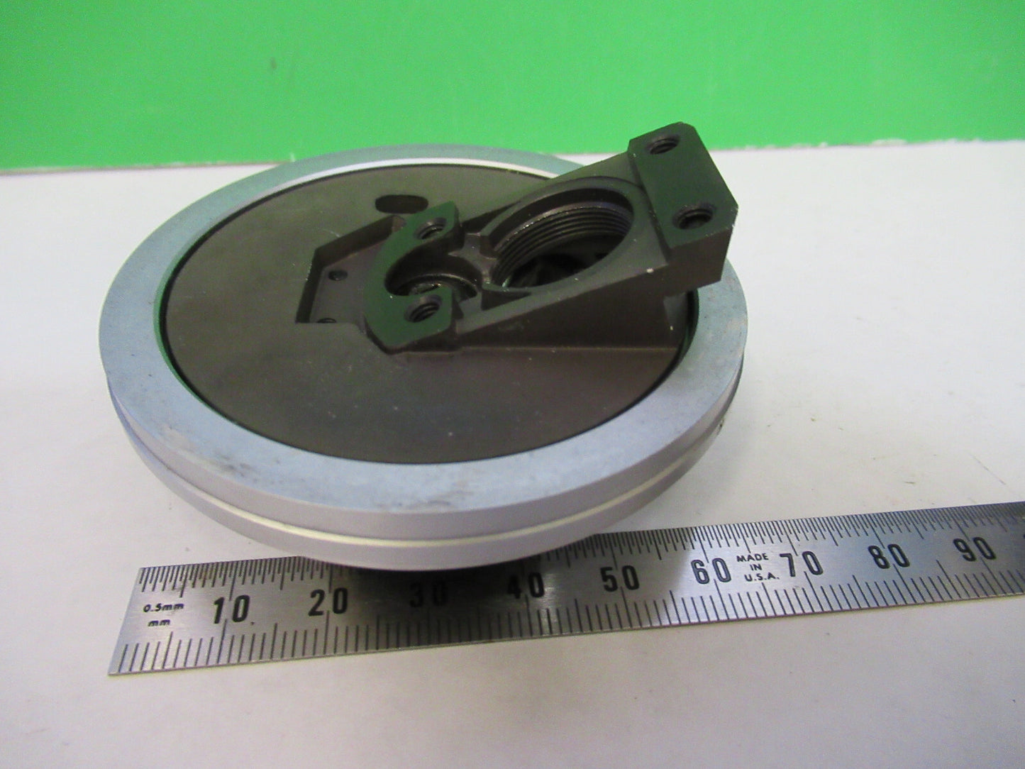 LEITZ WETZLAR GERMANY QUADRUPLE NOSEPIECE MICROSCOPE PART AS PICTURED X2-A-22