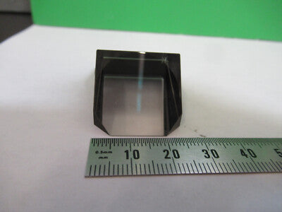 OPTICAL GLASS PRISM ZEISS GERMANY OPTICS MICROSCOPE PART AS PICTURED &A9-B-09