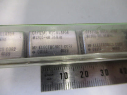 LOT 10 EA MF ELECTRONICS QUARTZ OSCILLATOR FREQUENCY 40.96 MHz G5-A-80