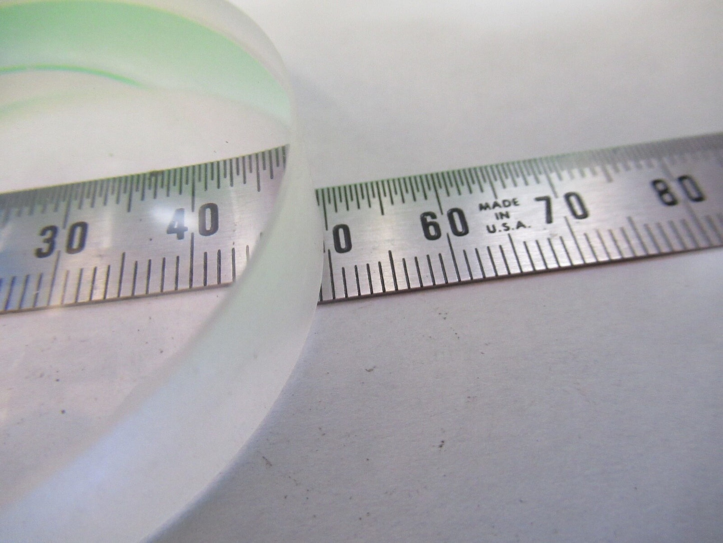 OPTICAL 50mm DIAMETER CONVEX CONCAVE  THICK LENS LASER OPTIC AS PICTURED Q7-B-50
