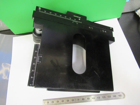 OLYMPUS JAPAN XY STAGE TABLE MICROSCOPE PART AS PICTURED T4-B-08