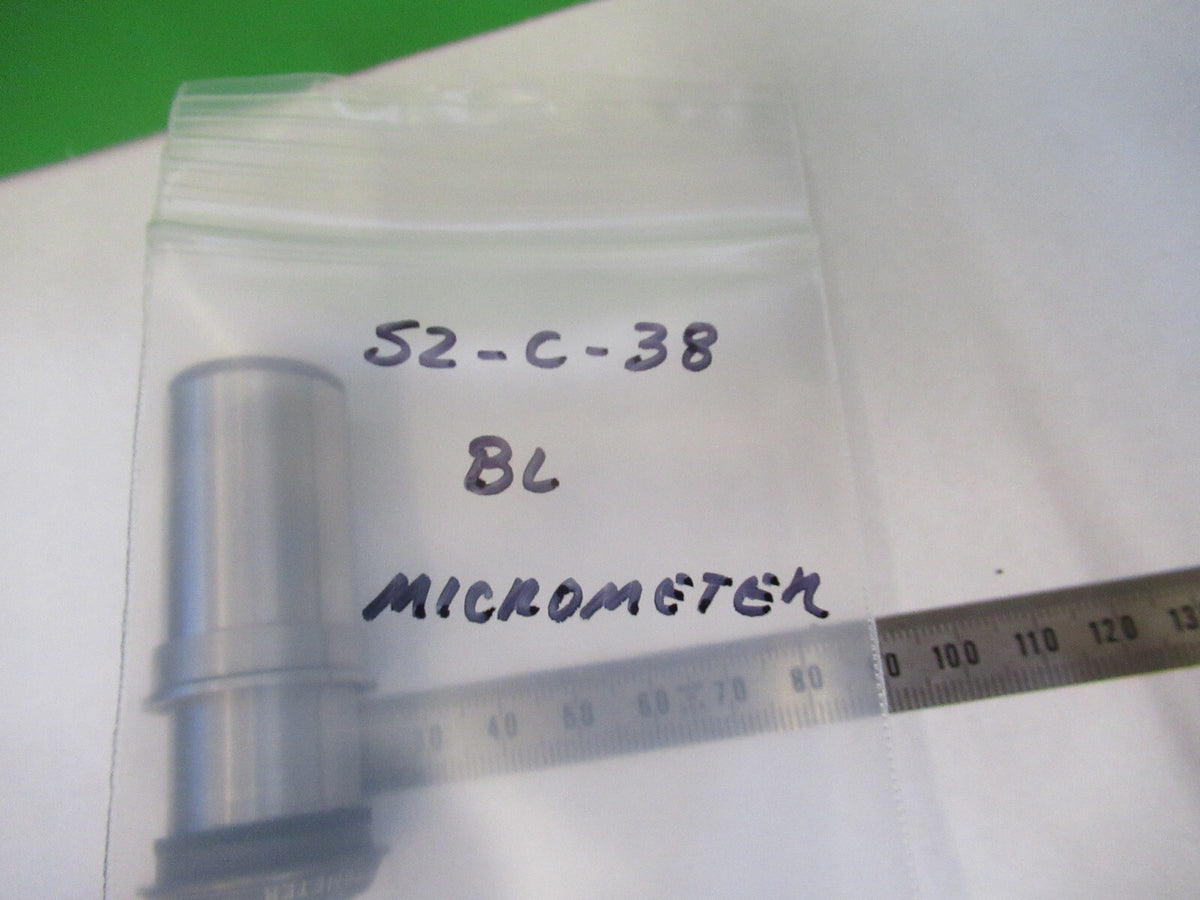 BAUSCH LOMB MICROMETER EYEPIECE OCULAR MICROSCOPE PART AS PICTURED &S2-C-38