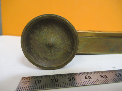 ANTIQUE BAUSCH LOMB STAGE BRASS ASSEMBLY MICROSCOPE PART AS PICTURED S4-B-31
