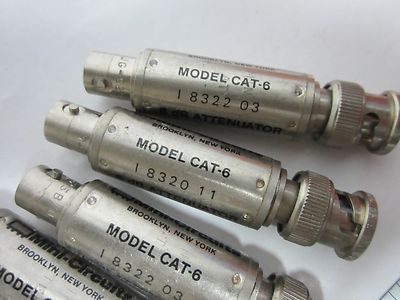 LOT 7 EA TERMINATIONS + MINI CIRCUITS CAT-6 ATTENUATORS AS IS BIN#J3-14