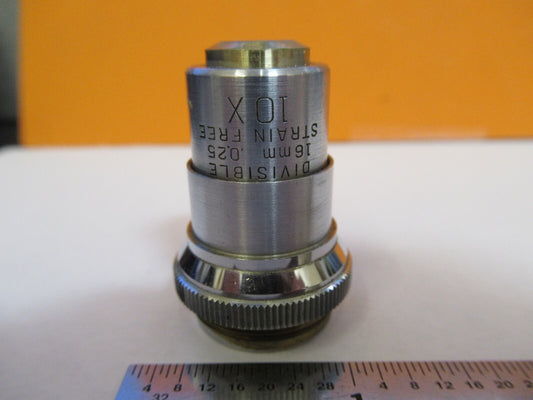 Bausch & Lomb Pol Optics Objective 10X Lens Microscope Part