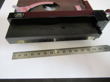 ZEISS GERMANY STAGE TABLE  XY MICROSCOPE PART AS PICTURED S9-FT-89
