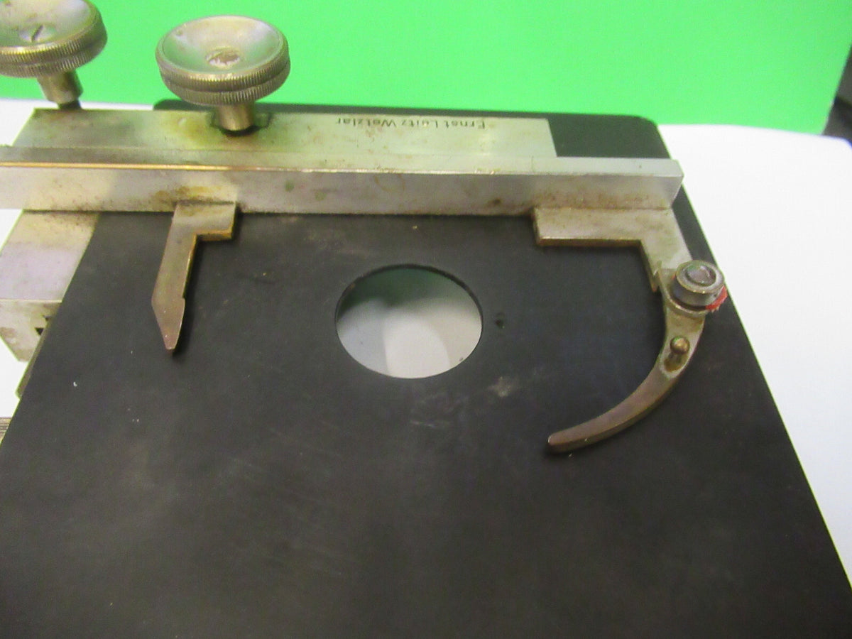 Antique Ernst Leitz Xy Stage Table Microscope Part