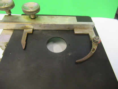 Antique Ernst Leitz Xy Stage Table Microscope Part
