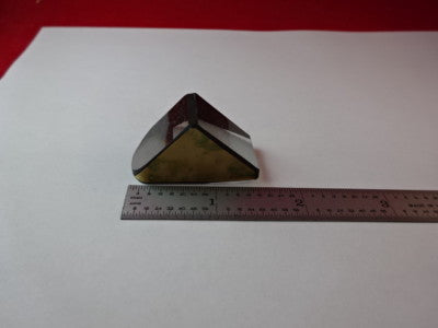 OPTICAL GLASS PRISM OLYMPUS MICROSCOPE PART OPTICS  AS IS #45-A-08