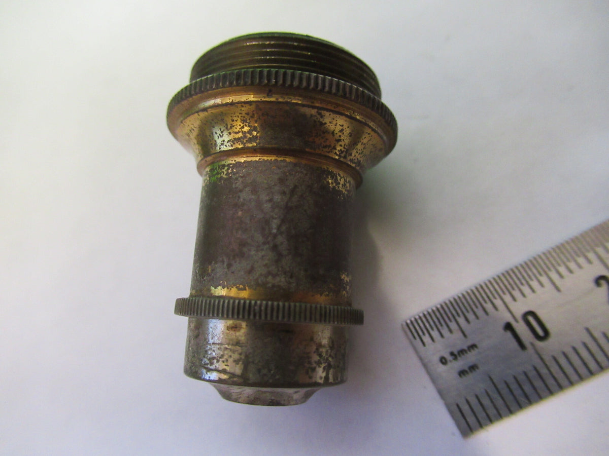 WATSON LONDON ANTIQUE BRASS OBJECTIVE MICROSCOPE PART OPTICS AS PICTURED X6-A-88