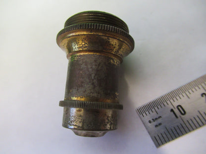 WATSON LONDON ANTIQUE BRASS OBJECTIVE MICROSCOPE PART OPTICS AS PICTURED X6-A-88