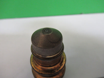 ANTIQUE BRASS 1.9mm OBJECTIVE BAUSCH LOMB MICROSCOPE PART AS PICTURED X6-A-51