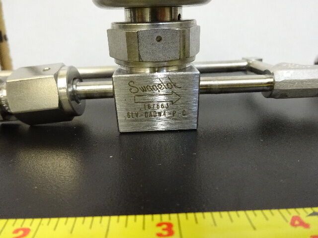 FOR PARTS SWAGELOK ASSEMBLY VALVE marked bad FITTINGS OK SOLD AS IS #TB-3
