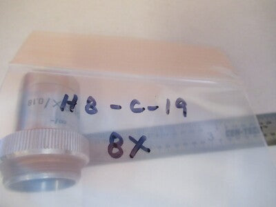 LEITZ WEZTLAR OBJECTIVE PL 8X INFINITY OPTICS MICROSCOPE PART AS PIC &H8-C-19