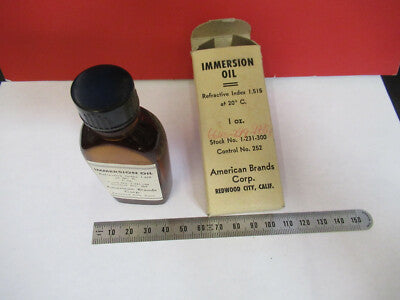 Immersion Oil R.i. 1.515 American Brand Microscope Part