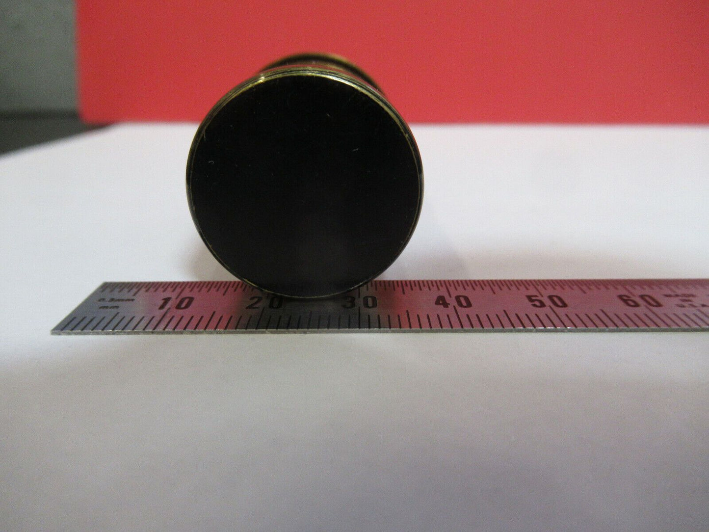 EMPTY BRASS CONTAINER for MICROSCOPE OBJECTIVE PART AS PICTURED #B7-A-73