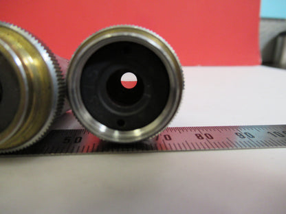 LOT BAUSCH LOMB OBJECTIVE 3.5X 10X 43X  3 ea  OPTICS MICROSCOPE PART T9-A-27