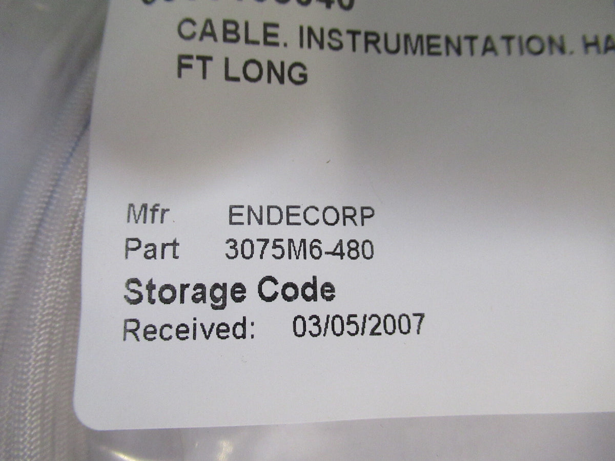 Meggitt Endevco Hardline Cable 3075M6-480 for Accelerometer