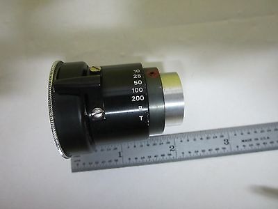 MICROSCOPE PART OPTICAL SHUTTER + LENS OPTICS AS IS BIN#U1-11