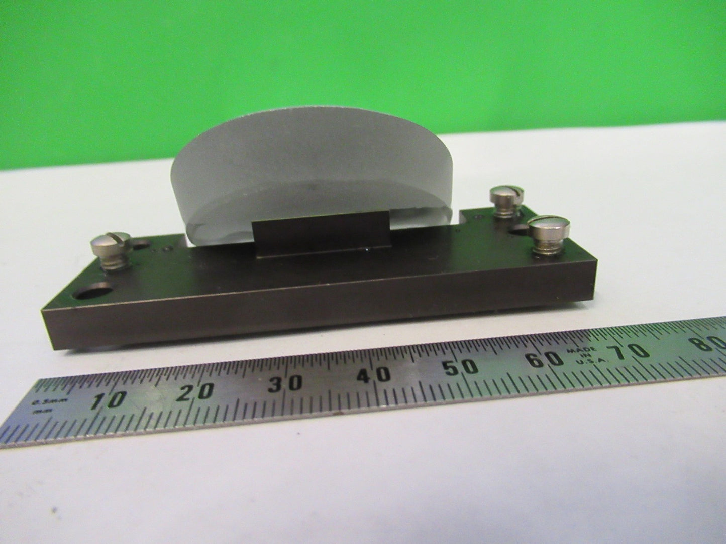 AUS JENA GERMANY MIRROR ASSEMBLY OPTICS MICROSCOPE PART AS PICTURED T2-A-65