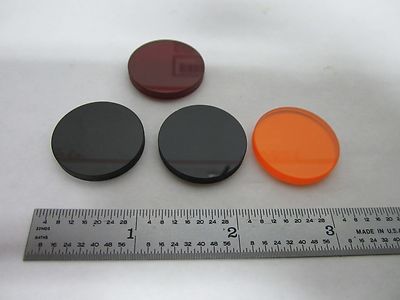 Lot 4 Ea Oriel Color Filter Microscope or Laser Optics