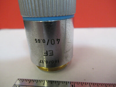 LEITZ WETZLAR 519762 OBJECTIVE EF 40X /160  MICROSCOPE PART AS PICTURED &B1-B-91